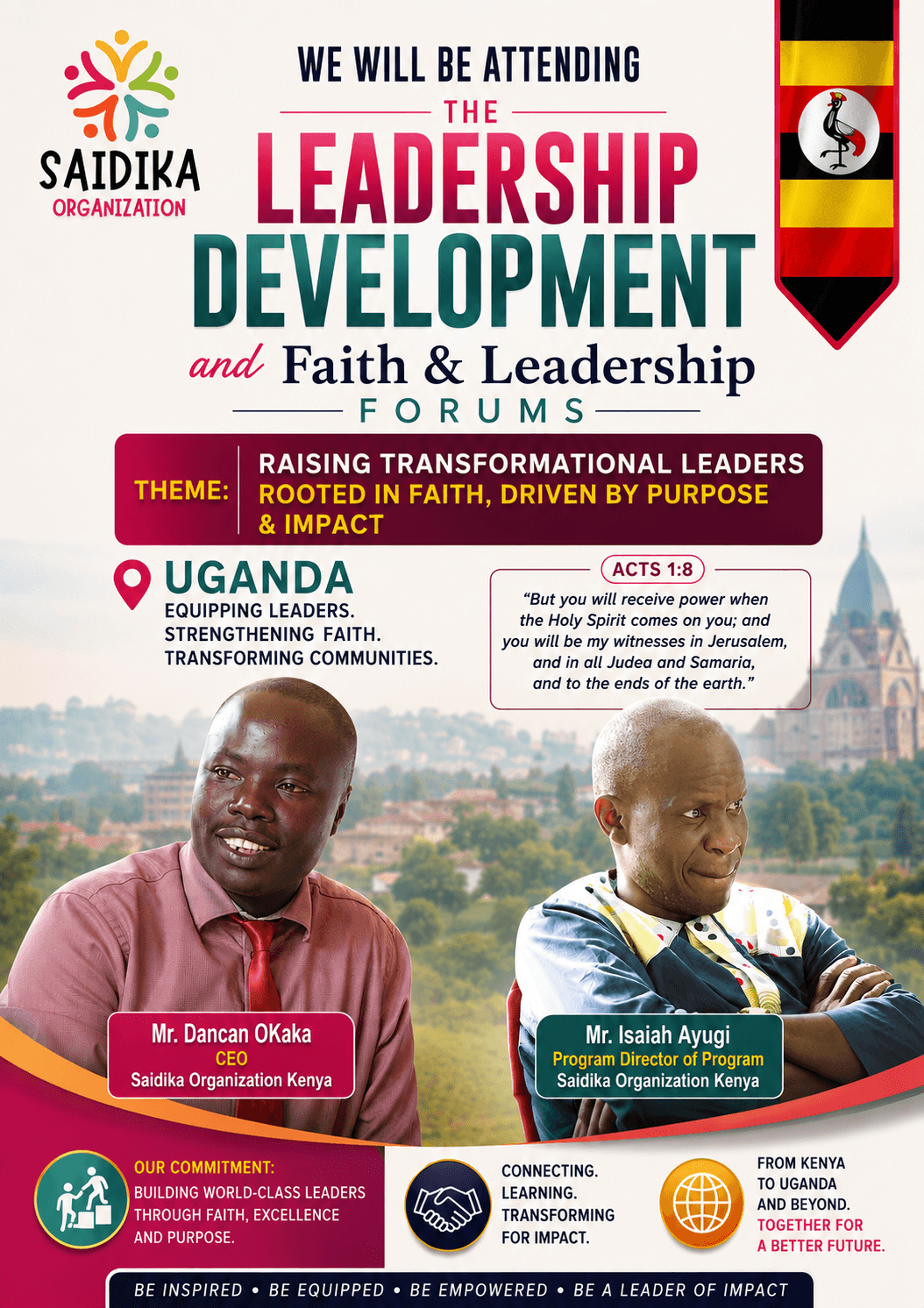 Leadership Development & Faith Leadership Forum – Uganda 2026